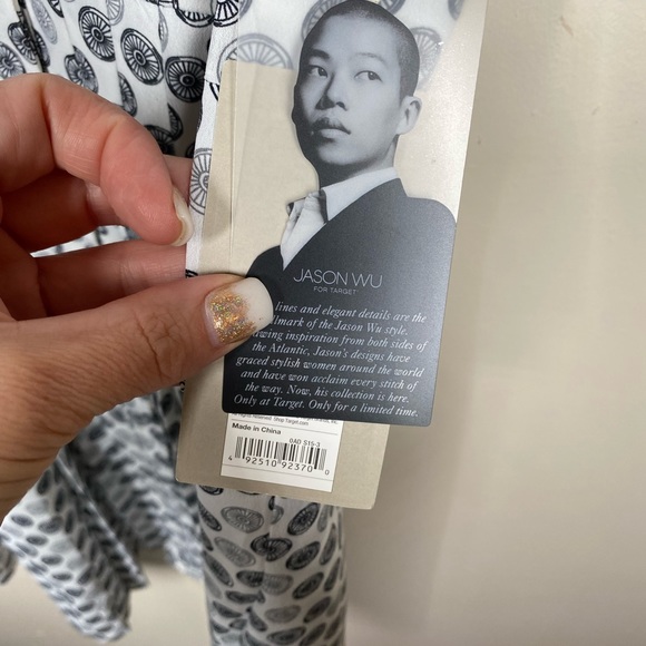 {NWT} Jason Wu Black & White Front Pleated Dress M - Picture 5 of 9